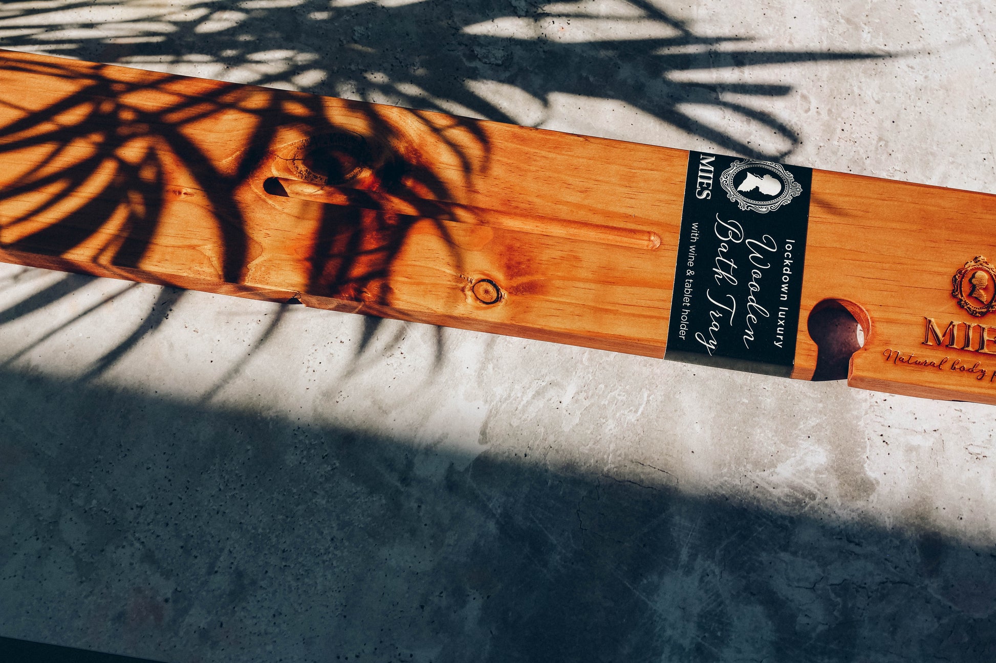 Lockdown Luxury Wooden Bath Tray