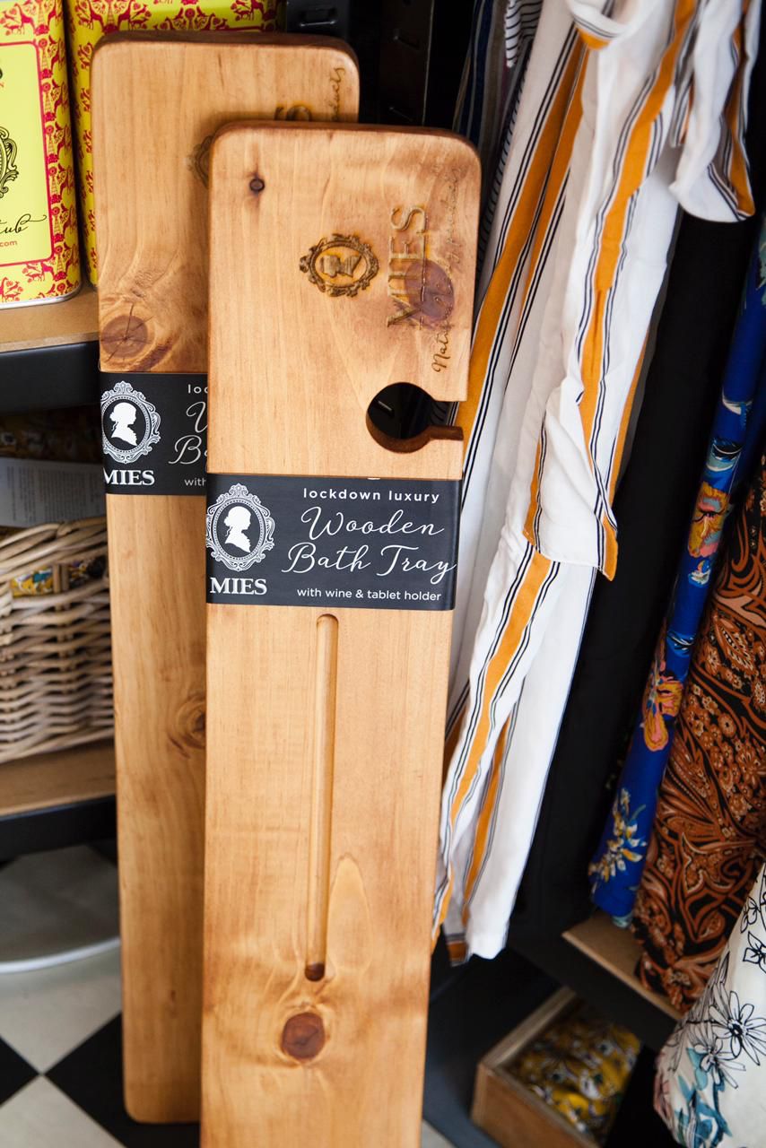 Lockdown Luxury Wooden Bath Tray